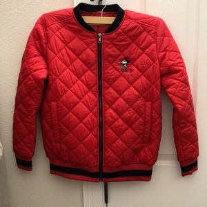 Disney store Minnie Mouse red puff jacket/ coat